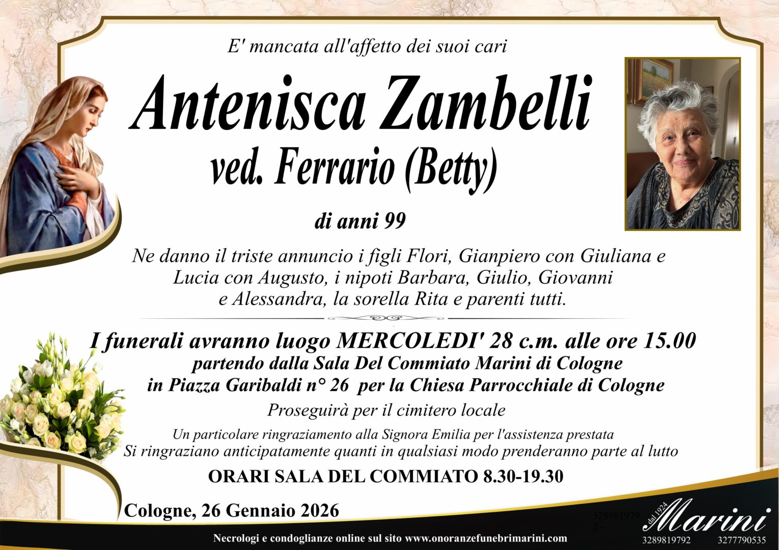Antenisca Zambelli ved. Ferrario